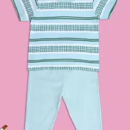 MINIKLUB Kids Green Striped Top with Pants-image-73
