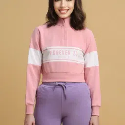 Forever 21 Pink Regular Fit Sweatshirt-picture-30