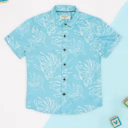 Pantaloons Junior Boys Aqua Shirt-picture-13
