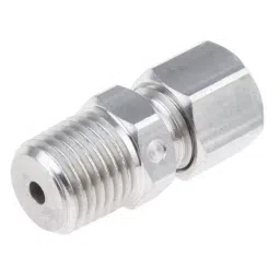 RS PRO In-Line Thermocouple Compression Fitting for Thermocouple 1/4 NPT 1.5 mm Probe, 1235567 image 2