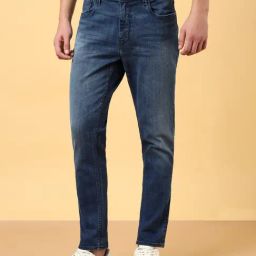Wrangler Mid Blue Straight Fit Jeans-picture-0