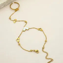 ARTKLIM Women Gold-Plated Ring Bracelet-picture-12