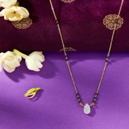 P.N.Gadgil Jewellers 18 KT Yellow Gold & Diamond Modern Mangalsutra For Woman-picture-49