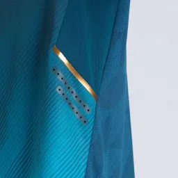 Flx By Decathlon Turquoise Regular Fit Printed Sports Polo image 5