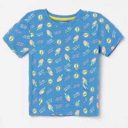 Juniors by Lifestyle Kids Blue Cotton Printed T-Shirt-picture-34