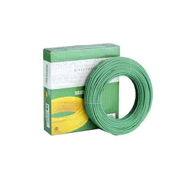 Salzer 4 Sq.mm 1 Core Flame Retardant (FR) Building Wire Green (100 m)-picture-45