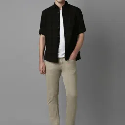 Louis Philippe Brown Slim Fit Checks Shirt image 5