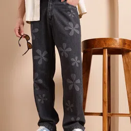 Mast & Harbour Men Straight Fit Printed Stretchable Jeans image 2