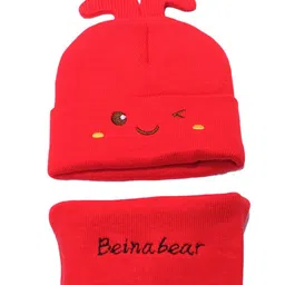 TIPY TIPY TAP Kids Self Design Woollen Beanie Cap-image-52