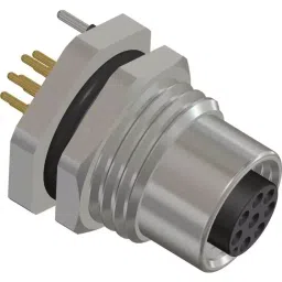 RS PRO Circular Connector 8 Contacts Rear Mount M12 Connector Socket, 2017203-picture-31