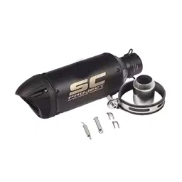 RA Accessories Black SC Project Mini2 Silencer Exhaust for TVS Victor Edge-picture-15