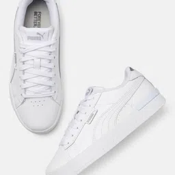 Puma Women White Leather Sustainable Sneakers-picture-49