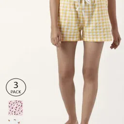 Dreamz by Pantaloons Yellow White Cotton Printed Shorts-picture-16