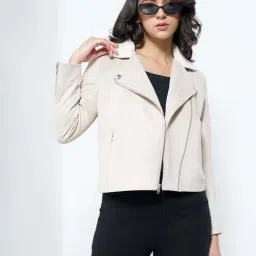 Sf Jeans By Pantaloons Beige Regular Fit Jacket image 4