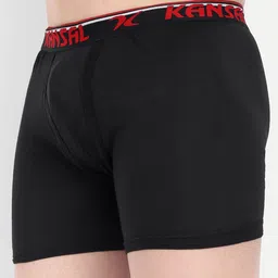 KANSAL Pack Of 3 Breathability Trunks 3-MNF_P3_CBM-BLACK, MAROON, COFFEE image 4