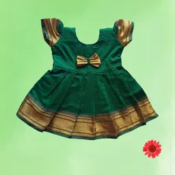 Mom and Me Green Cotton Dresses-image-57
