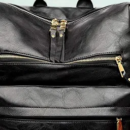 truearch Women Textured Medium Backpack with Zip Closure image 3