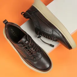 Metro Men Leather Lace-Ups Sneakers-image-97