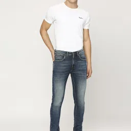 Pepe Jeans Mid Indigo Blue Skinny Fit Jeans image 5