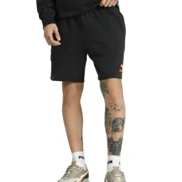 Puma X Rocket League Black Cotton Relaxed Fit Solid Shorts-image-50