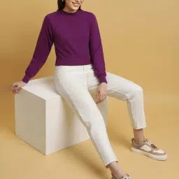 Forever 21 Purple Regular Fit Sweatshirt image 5