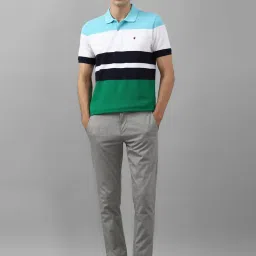 Louis Philippe Sport Multicolored Slim Fit Colour Block Polo T-Shirt image 5