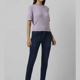 Van Heusen Purple Cotton Solid Regular Fit Topsandtees image 5