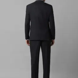 Louis Philippe Black Slim Fit Texture Two Piece Suits image 2