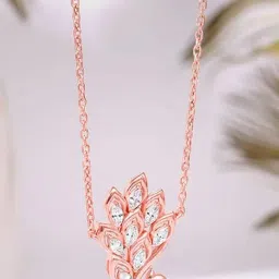 GIVA 925 Silver Rose Gold Nemali Necklace-image-52