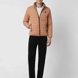 Van Heusen Peach Cotton Regular Fit Quilted Jacket image 5