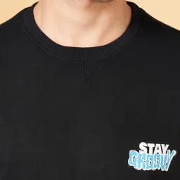 YU by Pantaloons Black Regular Fit Sweatshirt image 5