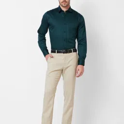 Kenneth Cole New York Dark Green Slim Fit Cotton Shirt image 5