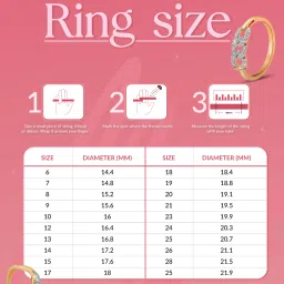 Mia by Tanishq Delicate Loop Gold & Diamond Finger Ring for Women image 5
