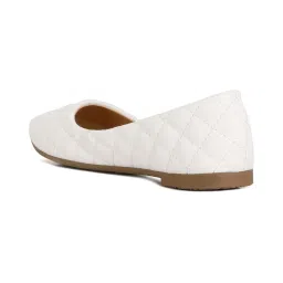 London Rag Women's White Flat Ballets image 5