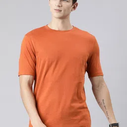 Huetrap Round Neck Cotton T-shirt image 1