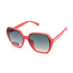 STEVE MADDEN Red Oversize Irregular Sunglasses for Women-picture-28