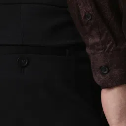 Peter England Perform Walnut Brown Slim Fit Printed Shirt image 5