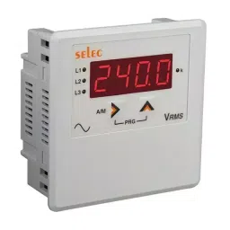 Selec Voltmeter with LED Display 10 Digital, Auxiliary Supply of 40 to 300 V AC/ DC, 96x96 mm Size-picture-16