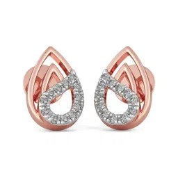 Joyalukkas 18k Rose Gold & Diamond Stud Earrings-picture-35