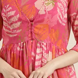 showoffff SHOWOFF Pink Floral Print Co-Ord Set image 5