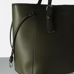 Allen Solly Green Textured Free Size Shoulder Handbag image 5