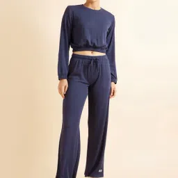 Sweet Dreams Navy Top With Lounge Pants-image-15