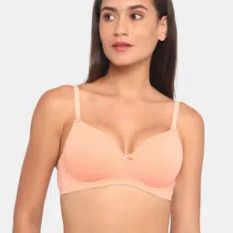Rosaline by Zivame Orange Non Wired Padded T-Shirt Bra-image-23