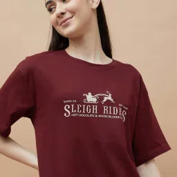 Ginger by Lifestyle Red Plain A-Line Dress image 5