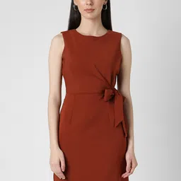 Van Heusen Woman Boat Neck Formal Sheath Dress-image-30