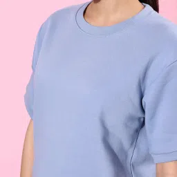 Dillinger Purple Fleece Relaxed Fit Oversized Sweatshirt image 5