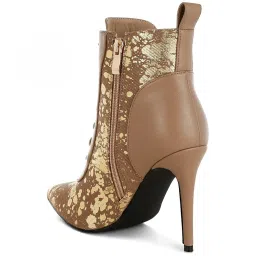 London Rag Women's Brown Stiletto Booties image 5