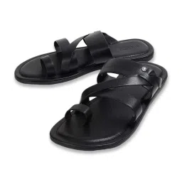 Code by Lifestyle Men's Black Toe Ring Sandals image 5