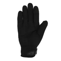 Royal Enfield Off White Leather Textured Gloves image 5