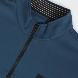 Arrow New York Blue Regular Fit Sweatshirt image 5